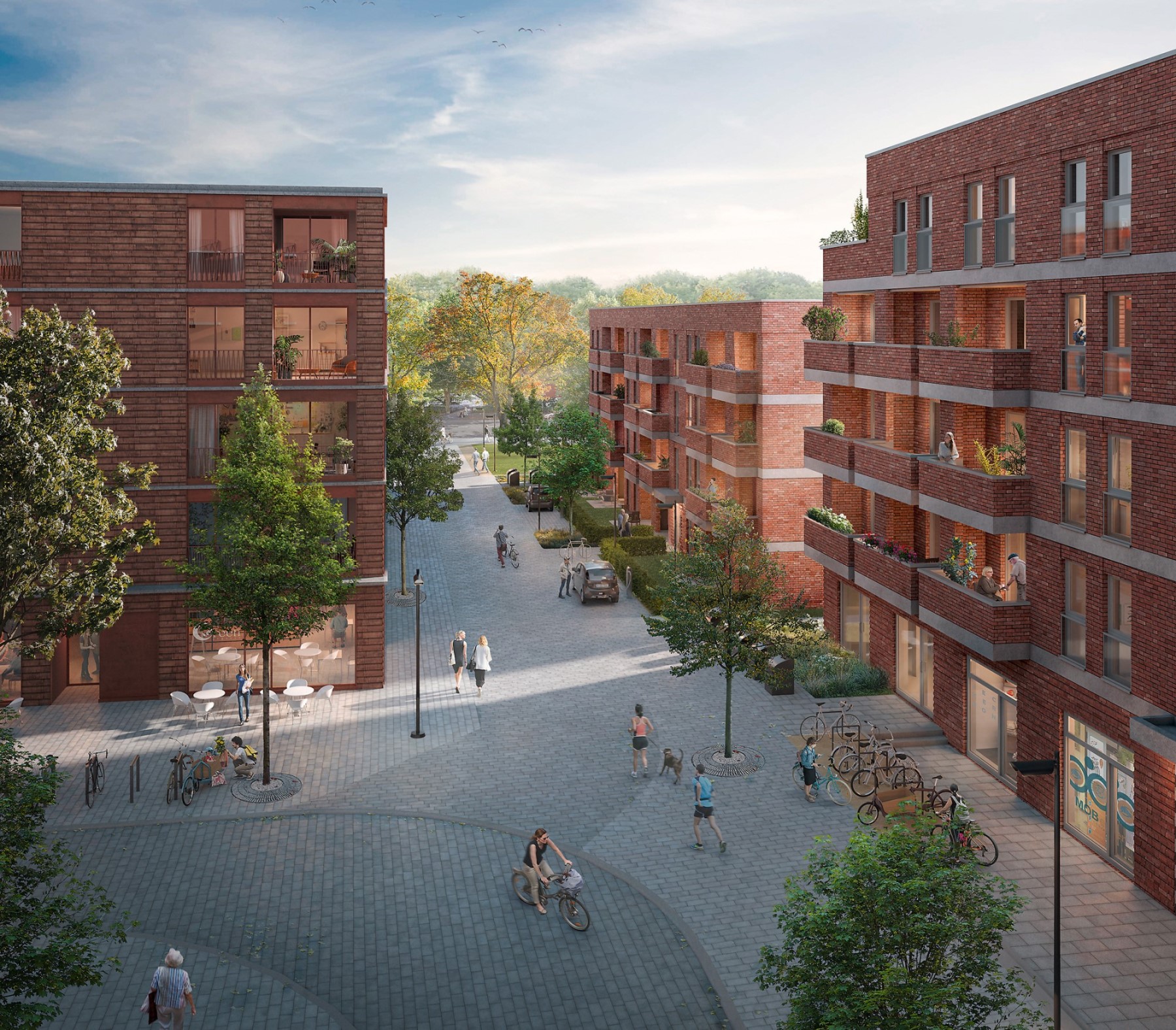 Wohnungsbau in Hamburg mit nachhaltigem Beton EcoCrete von Heidelberg Materials 