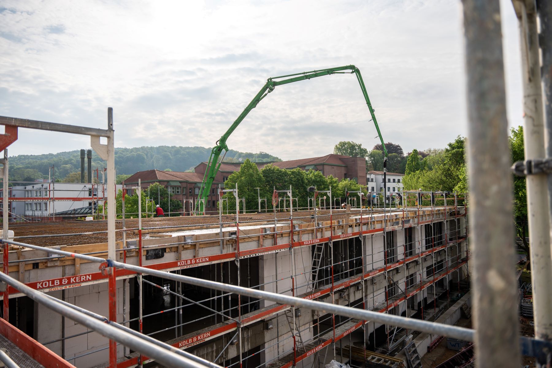 Über 60 Prozent des Betons ist CO2-optimierter Recycling-Beton von Heidelberg Materials.